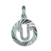 Letter U Initial .925 silver charm pendant x1 initials charms Range10