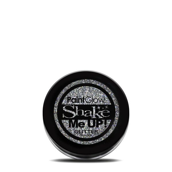 Paintglow Holographic Glitter Shaker, Silver, 5 g