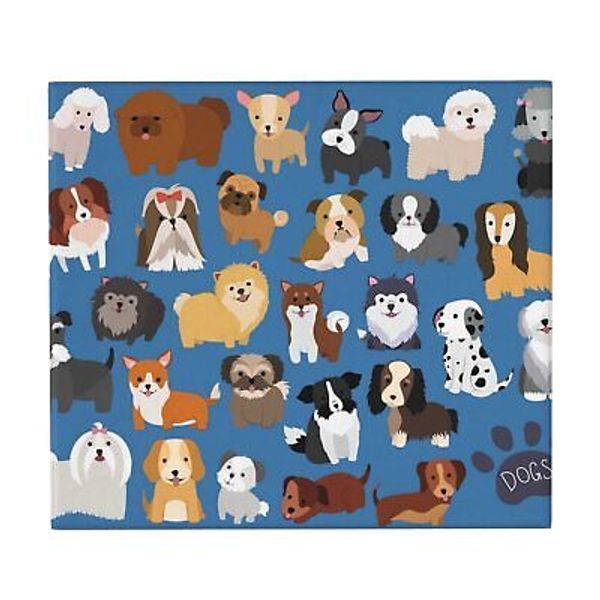 Cute Dogs Puppies Dish Drying Mat 16 X 18 Inch Lovely Pet Animal Kitchen Coun...