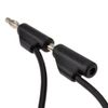kenable Stackable Banana Plug Test Lead or Speaker HI FI Cable 1m Black [1 metres]