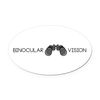 CafePress Binocular Vision Euro Oval Car Bumper Magnet