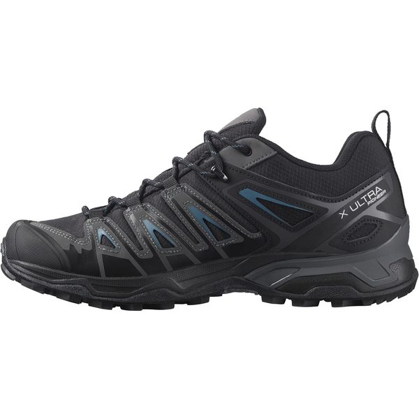 Salomon Men's X ULTRA PIONEER CLIMASALOMON™ WATERPROOF Hiking Shoes for Men, Black / Magnet / Bluesteel, 11