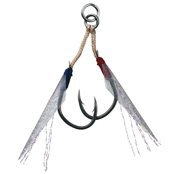 Shore Gear Assist Hook SS Mackerel Skin Twin S