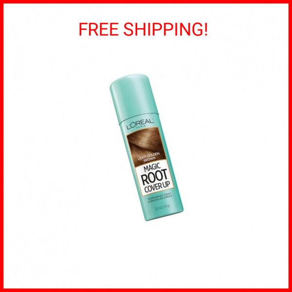 L'Oreal Paris Magic Root Cover Up Gray Concealer Spray Light Golden Brown 2oz.(P