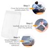 TUAKIMCE 2 Pack Plastic Sofa Cover, Waterproof & Dustproof Sofa Protection, 300cm x 200cm