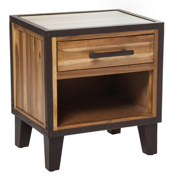 Christopher Knight Home Luna Acacia Wood Accent Table, Natural Stain