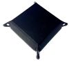 Dragon Crows Dice Tray DnD, Vegan Leather, Gift, Made by LaserTavern (Black/Silver)