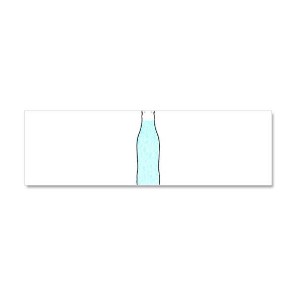CafePress Carbonated Water 10" x 3", Bumper Magnet
