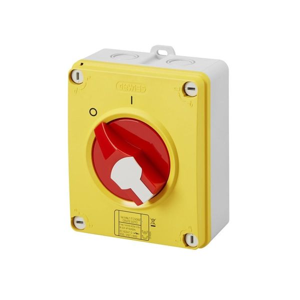 Switch – HP – Emergency – Insulated Case – 16 A 4P – Red Handle – IP66/67/69