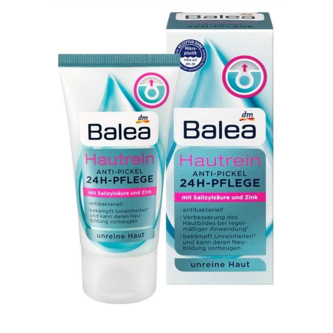 Balea skin clean sivilce önleyici 24 saat bakım, 1 x 50 ml Anti-Pickel 24h Pflege Hautrein, 50 ml