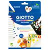 GIOTTO Decor Materials, Fasermaler, 12 sortierte Farben