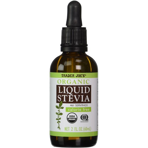 Trader Joe's Organic Liquid Stevia 2 Fl Oz Zero Calorie Sugar Substitute