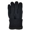 BRUCERIVER Men Pure Wool Knitted Gloves with Thinsulate Lining Size S/M (Black)