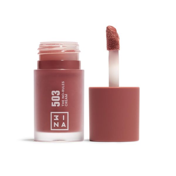 3INA MAKEUP - The No-Rules Cream 503 - Nudefarbenes Rosa - Liquid Blush für Augen Lippen Wangen - Rouge mit Süßmandelöl - Cream Blusher für Natürliches und Leuchtendes Finish - Vegan - Cruelty Free