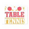 CafePress Table Tennis Problem Ping Postcards (Package of 8), 6"x4" Printed Note Card