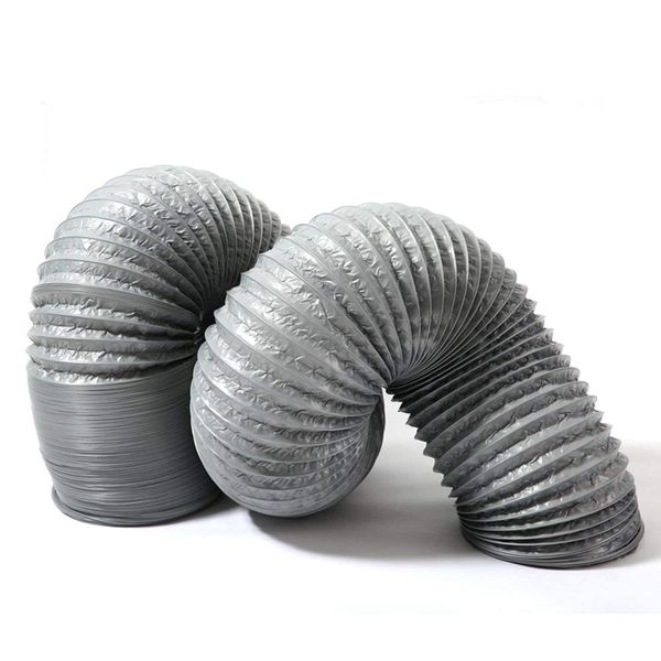 Hon&Guan Duct Hose, Flexible Air Duct, For Ventilation, PVC Exhaust Hose, [Registered Invoice System] Duct for Blower, Aluminum Ventilation Pipe, Duct, Telescopic, Easy to Cut and Install, Heat