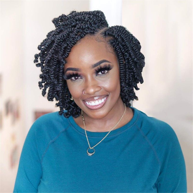 TOYOTRESS Bob Spring Twist Hair - 6 inch 8 packs Pre-twisted 
