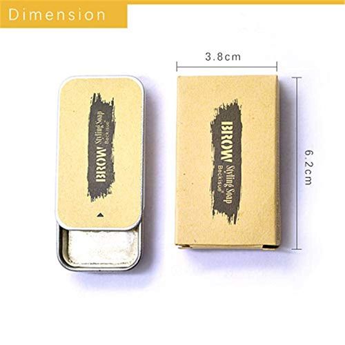 gel sopracciglia,Eyebrow Soap Kit,brow pomade,eyebrow gel clear,Brows Styling Soap,Long Lasting Waterproof Smudge Proof Eyebrow Styling Pomade for Natural Brows