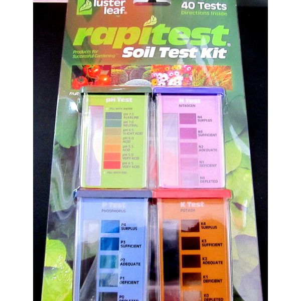 Soil Test Kit Rapitest Soil Tester  Test PH, Nitrogen, Phosporous NEW #1601