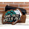 Tactical Morale Patch - One Size Kills All Patch - Embroidered Gun Patch