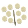Felt Buffing Wheel Polishing/Cleaning 10pc Set Rotary SIL303