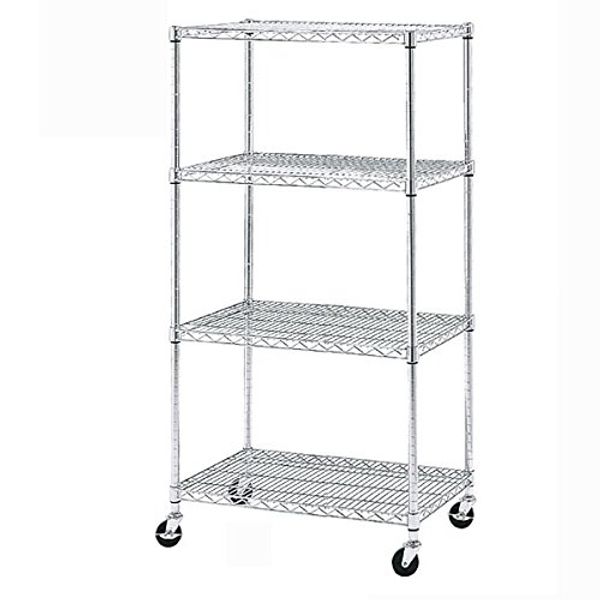 Wire Rack D45 cm Type (with wheels) h159 cm 4 Tier W60 x 9 cm