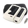 Universal Network Cable Tester Tool, BNC, RJ45, RJ11 (3-in-1) Multi-Tester White