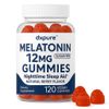 Melatonin Gummies - 120 Gummies - 12mg - Sleeping Aid Extra Strength Sugar Free
