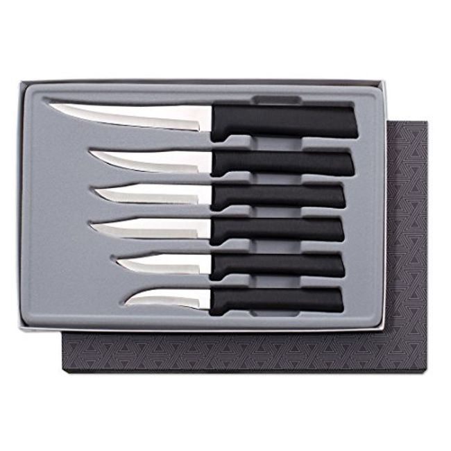 Rada Cutlery Paring Knife Set – 6 Knives with Stainless Steel Blades with Aluminum