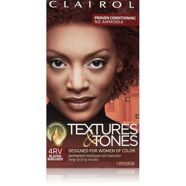 Clairol Textures and Tones Hair Dye, Blazing Burgundy