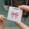 'Pink Bow' Keyring Tape Measure/Spirit Level Tool (KM00041310)