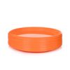 Mintra Home Reusable Plastic Plates (Orange, Large 12pk (8.5in))
