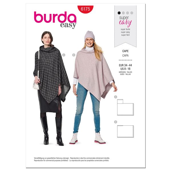 Burda Style Jacket Sewing Pattern Set, Multi-Colour