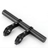 Bicycle Handlebar Extension Frame, Multi Function Bike Extender Rack Double Bike Handlebar Bracket for Light Flashlight, Phone Mount Holder, Speedometer(Black)