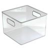 iDesign 71230 Storage Bin, Clear Plastic, 8 x 8 x 6 In. - Quantity 1