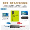 Elecom VSP-HDP12BK HDMI Splitter 4K 60Hz (18Gbps) 1 Input 2 Output HDCP2.2 Support