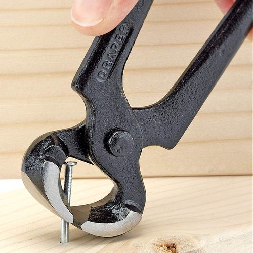 Draper 175mm Carpenters Pincers | Ball and Claw Handle | Carbon Steel Nail Puller | 32732