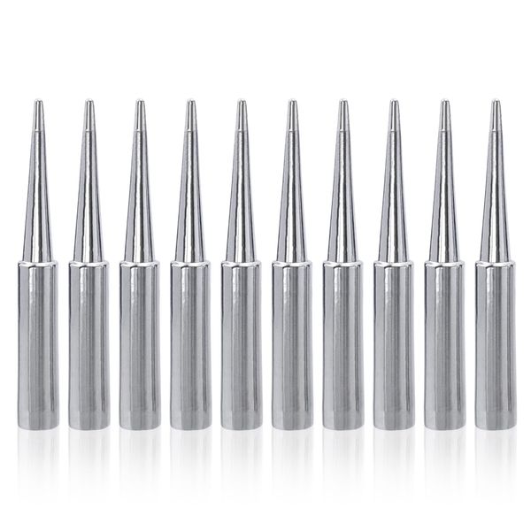 Mesee 10 Pieces Soldering Iron Tip Set, 900M Soldering Tips Replacement Fine Solder Gun Tips Welding Head Tool Accessory for Hakko, Radio Shack, TENMA, ATTEN, Quick, Aoyue, Yihua Solder Station