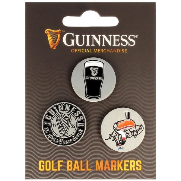 Guinness 3 Pack Golf Ball Markers