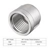 sourcing map 304 Stainless Steel Pipe End Cap Fitting 1/2 NPT Female Thread Plug