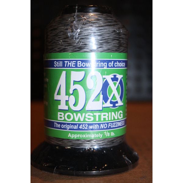 BCY 452X Bowstring Material 1/8lb Silver/Black Silver Speckled