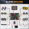 12 Gang RGB Switch Panel APP ON/OFF LED Light Bar Electronic Relay System Marine