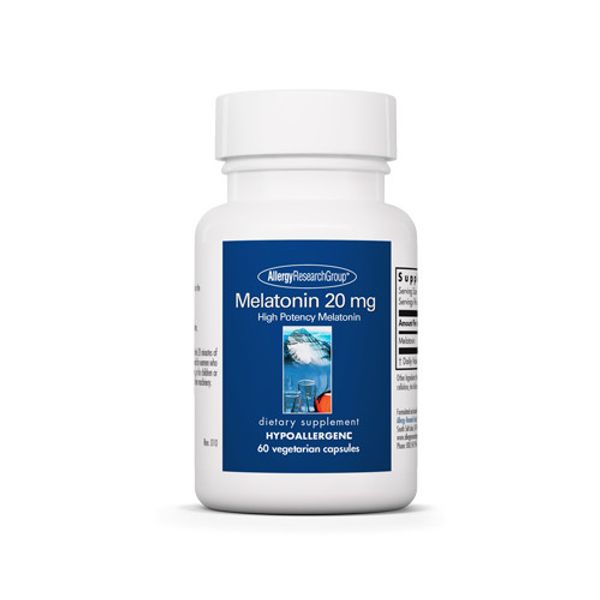Melatonin 20 mg 60 Capsules Allergy Research Group
