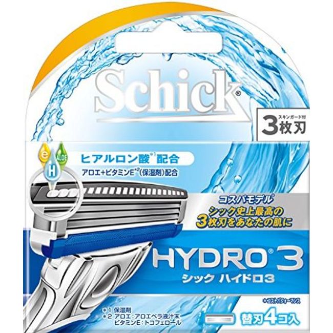 SCHICK Hydro 3 Spare Blades 4 Pieces