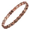 Feraco Copper Bracelet for Women 99.99% Solid Copper Magnetic Bracelets, Unique X Shape Links, Magnetic Field Therapy Jewelry Gifts (Fishtail)
