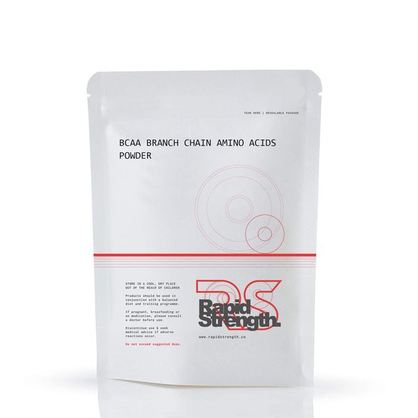 Rapid Strength BCAA Powder 100G - BCAA Intra Workout Amino Acid Recovery Drink - Branched Chain Amino Acids BCAAs Supplement - BCAA Powder Alternative - Pre Workout Supplement for Energy