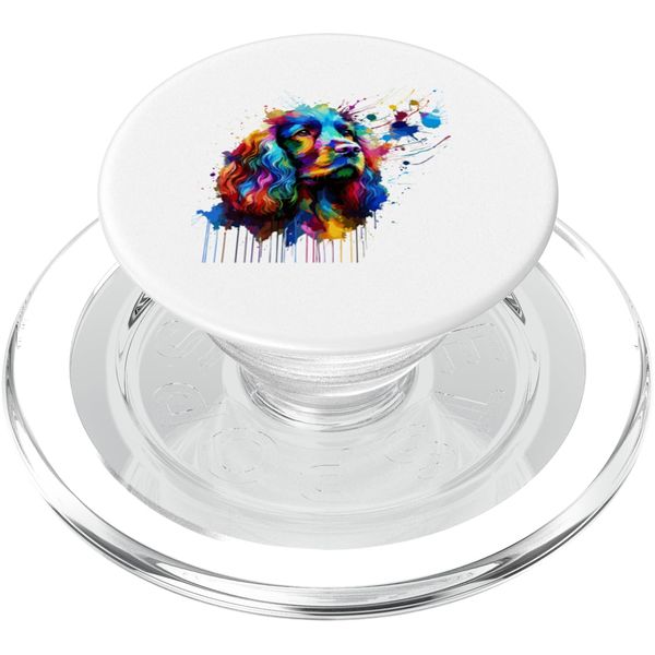 Splash Art Irish Water Spaniel PopSockets PopGrip für MagSafe