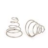 Sourcingmap 11mmx5.5mmx11mm Metal Taper Conical Compression Spring Silver Tone 60 pcs