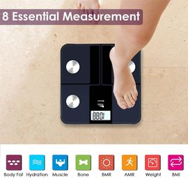 Himaly Rechargeable Digital Weight Scales Bathroom Body Fat Smart