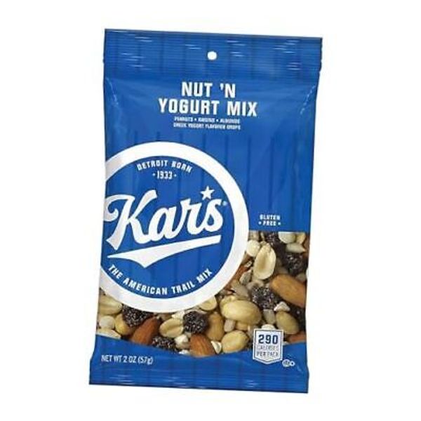 Kar’s Trail Mix, 2 oz Individual Snack Packs 2 Ounce (Pack of 1) Nut 'N Yogurt